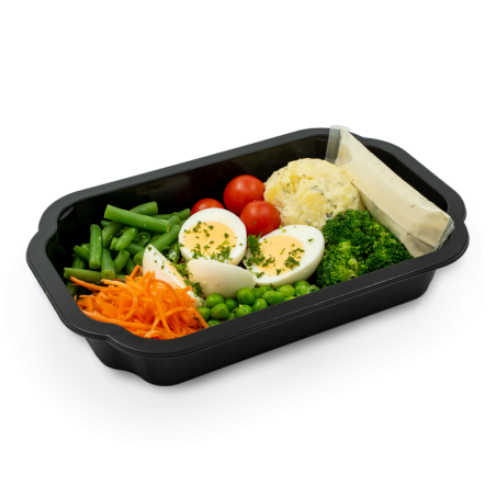 Assiette froide avec oeuf