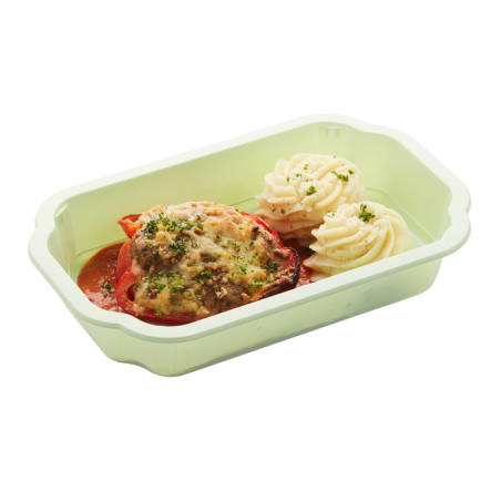 Poivron farci sauce tomate...